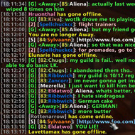 Lack of communication in the arena